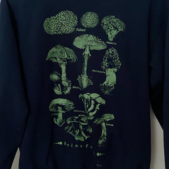 Vintage Mushroom Fleece Crewneck sweater - Picture 2 of 2